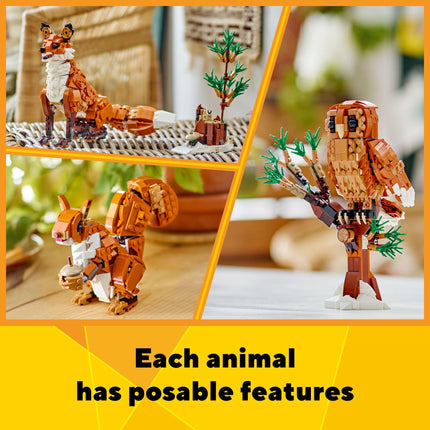 Buy LEGO Creator 3 in 1 Forest Animals: Red Fox Toy, Transforms to Owl Toy Figure or to Squirrel Toy in India