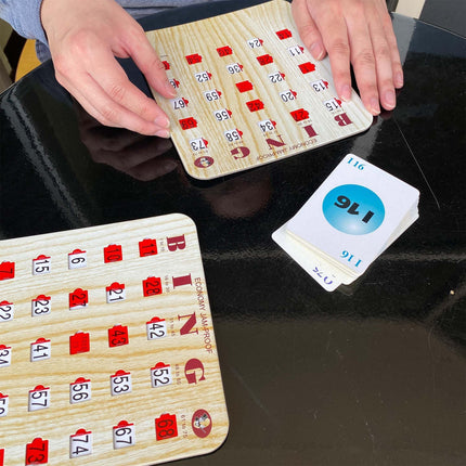 buy MR CHIPS Jam-Proof Bingo Cards with Sliding Windows, 50 Reusable Bingo Shutter Cards, 75 Bingo Calling Cards in India