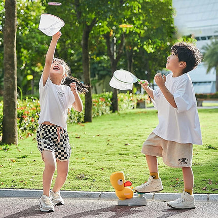 Kids Flying Disc Game: Step-On Flying Saucer Toy for Outdoor Fun With Family
