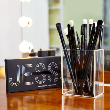 Buy Jessup Eyeshadow Brush Set 12pcs Black Eye Makeup Brushes Set Professional with Natural Synthetic Hair in India