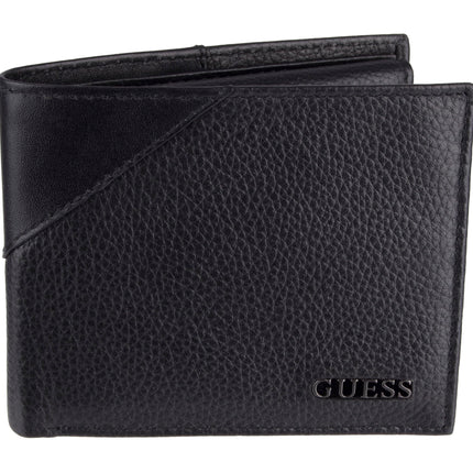 Buy Guess Men's Leather Passcase Wallet, Black, One Size in India India