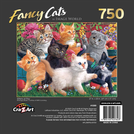 Cra-Z-Art - RoseArt - Fancy Cats 750PC - Kittens at Play