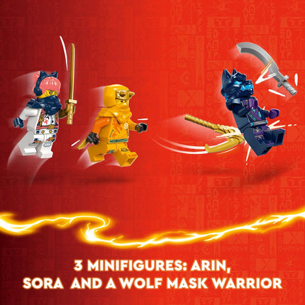 Buy LEGO NINJAGO Young Dragon Riyu Playset with 3 Ninja Minifigures for Independent Play, Buildable Ninja Toy Model in India.