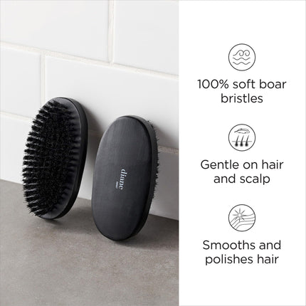 Buy Diane 100% Boar Bristle Military Wave Brush for Men and Women - Soft Bristles for Fine to Medium Hair in India.