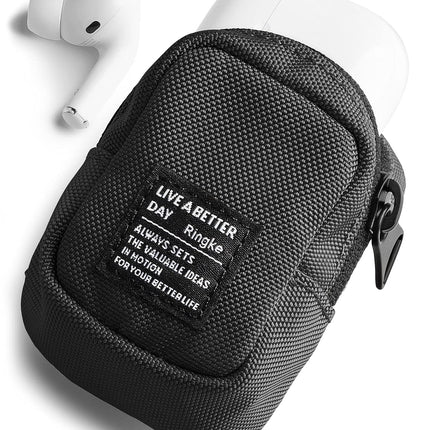 buy Ringke Mini Pouch Block, Mini Bag for Universal Wireless Ear Buds, Durable Waterproof Keychain Accessories Small Pouch Bags in India