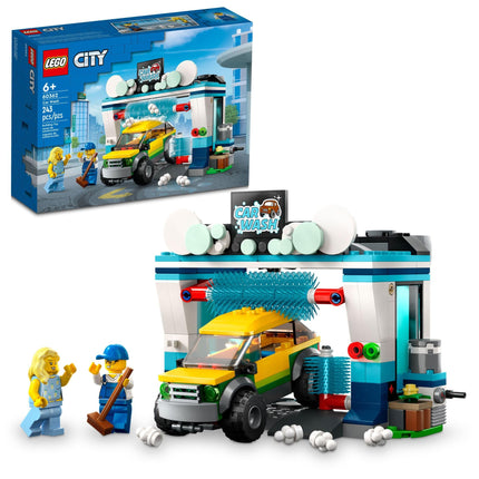 Buy LEGO City Car Wash 60362 Building Toy Set, Fun Gift Idea for Kids Ages 6+, Features Spinnable Washer in India