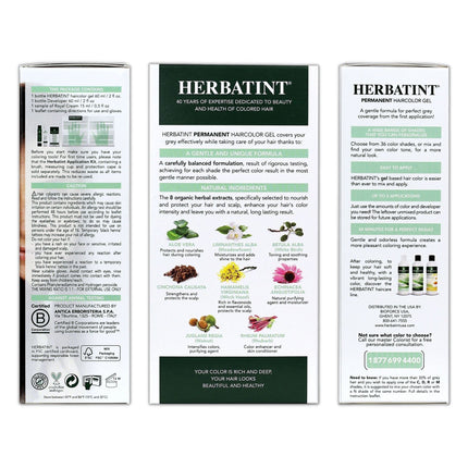 Buy Herbatint Permanent Haircolor Gel, 4N Chestnut, Alcohol Free, Vegan, 100% Grey Coverage - 4.56 oz in India India