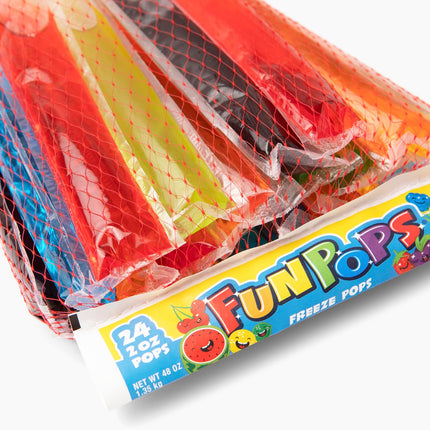 Buy FunPops Frozen Ice Pops, 24-Fruit Flavored Freeze Pops, Frozen Summer Snack For All Ages, Low Calorie in India