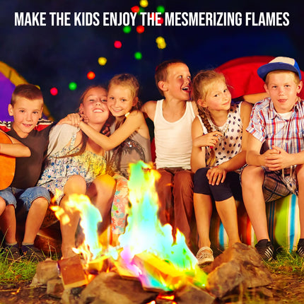 Fire Dazzle Fire Color Changing Packets for Fire Pit - 25 Pack Fire Color Packets, Flame Color Changer for Fire Pit and Campfires - Fire Pit Accessories, Campfire Accessories for Kids and Adults
