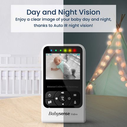 Buy Babysense New Video Baby Monitor with Camera and Audio, Supplied with Two Cameras, Long Range, Room in India.