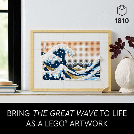 buy LEGO Art Hokusai â€“ The Great Wave 31208, 3D Japanese Wall Art Craft Kit, Framed Ocean Canvas, Crea in India