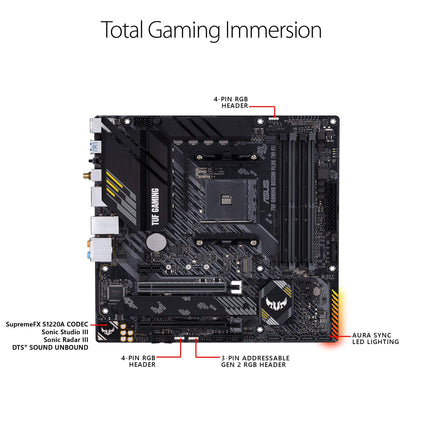 Buy ASUS TUF Gaming B550-PLUS WiFi II AMD AM4 Motherboard in India.