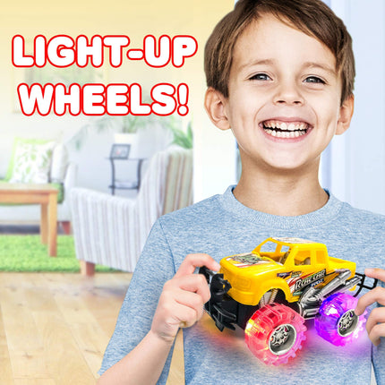 buy ArtCreativity Light Up Monster Trucks for Boys and Girls, 4-Pack Toy Truck Set in India