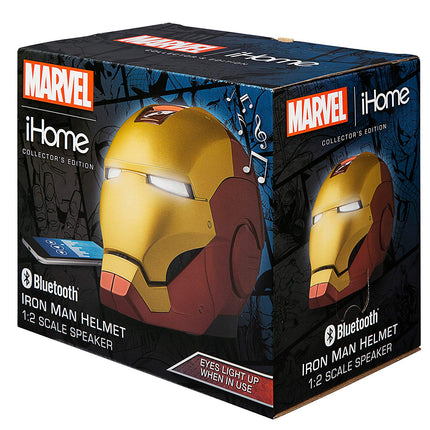 iHome Iron Man Bluetooth Speaker, Wireless Speaker with Rechargeable Battery and USB Charging Cable, Avengers Bluetooth Speaker for Kids and Adults