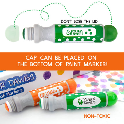 buy Cameron Frank Products Dot Markers for Toddlers 1-3 - Set of 8 Dauber Dawgs Washable Dot Paints in India