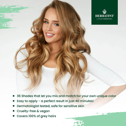 Buy Herbatint Permanent Haircolor Gel, 7N Blonde, Alcohol Free, Vegan, 100% Grey Coverage - 4.56 oz in India India