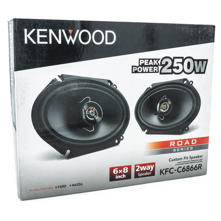 buy Kenwood KFC-C6866R Road Series Car Speakers (Pair) - 6"x8" 2-Way Car Coaxial Speakers, 250W, 4-Ohm Impedance, Cloth Woofer & Balanced Dome Tweeter, Heavy Duty Magnet Design in India