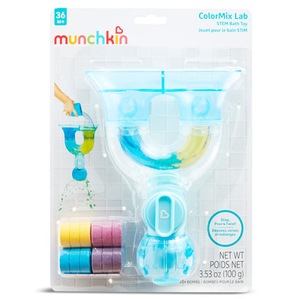 Munchkin® ColorMix Lab™ STEM Learning Toddler Bath Toy, Includes 12 Bath Color Tablets