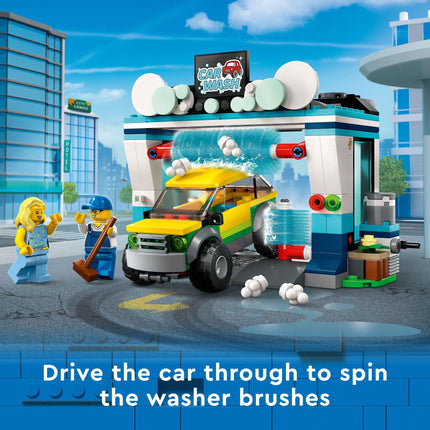 Buy LEGO City Car Wash 60362 Building Toy Set, Fun Gift Idea for Kids Ages 6+, Features Spinnable Washer in India