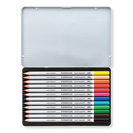 Buy Staedtler Karat Aquarell Premium Watercolor Pencils, Set of 12 Colors (125M12) in India India