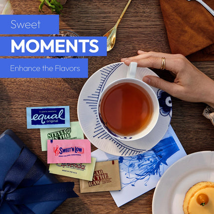 Buy Assorted Sugar & Sweetener Packets Packaged by RiverBlue Good For Traveling, Everyday, Restaurant in India.