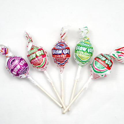 Buy Charms Blow Pops, 3lb Bulk Bag (Approx 68), Assorted Fruit Flavored Bubble Gum Filled Lollipops in India.