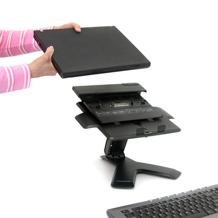 Buy Ergotron Neo-Flex Elevated Laptop Stand for Desk, Adjustable Height, for Laptops up to 21 Inches, Black in India