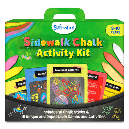 Buy Skillmatics Sidewalk Chalk Activity Kit - Creative Outdoor Fun with 18 Washable Chalk Sticks, 15 Act. in India