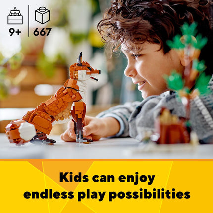 Buy LEGO Creator 3 in 1 Forest Animals: Red Fox Toy, Transforms to Owl Toy Figure or to Squirrel Toy in India