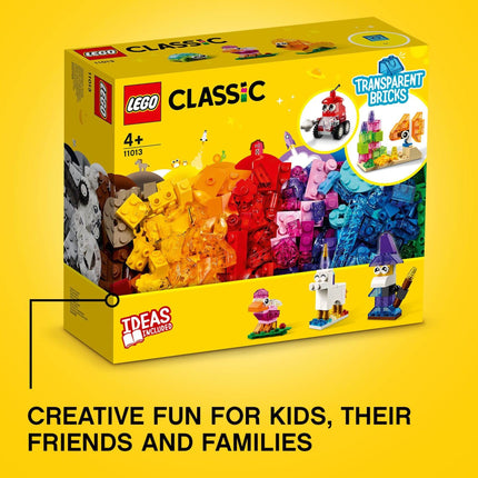 buy LEGO Classic Creative Transparent Bricks Building Set 11013 for Girls and Boys, STEM Toy and Prescho in India