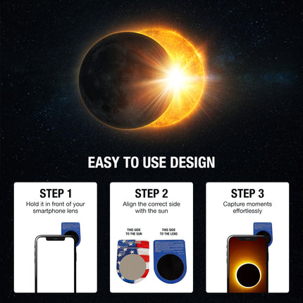 GottaHaveit - Solar Filter for Smartphone - Solar Photo Filter Lens, for Taking Images of The Solar Eclipse with Cellphone (1 Pack)