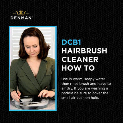 Denman Hairbrush Cleaning Brush for Effective Hairbrush Cleaning, DBC1