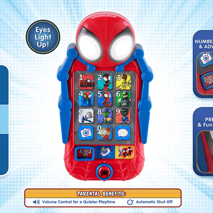 buy eKids Spidey and His Amazing Friends Toy Phone for Toddler with Built-in Preschool Learning Games in India