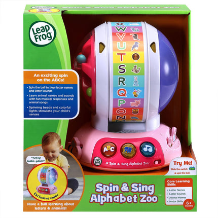 LeapFrog Spin and Sing Alphabet Zoo Amazon Exclusive, Pink