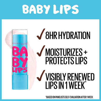 Maybelline New York Baby Lips Moisturizing Lip Balm 3-pack, Lip Care Essentials, 3 Shades