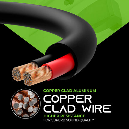 buy GearIT 12/2 Speaker Wire 200 Feet 12 Gauge Copper Clad Aluminum - Outdoor Direct Burial in India