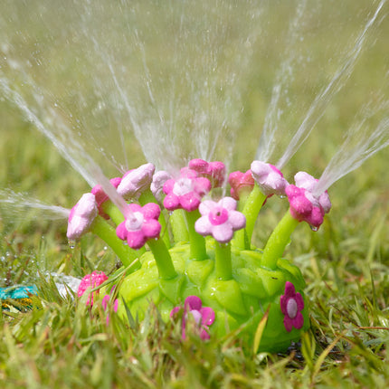 Melissa & Doug Sunny Patch Pretty Petals Flower Sprinkler Toy With Hose Attachment