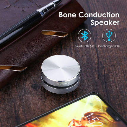 Bone Conduction Speaker, True Wireless Speakers Mini Portable Stereo Sound Creative Speaker Compatible with iPhone, iPad, Samsung, Tablets and More Box, Bigvapor