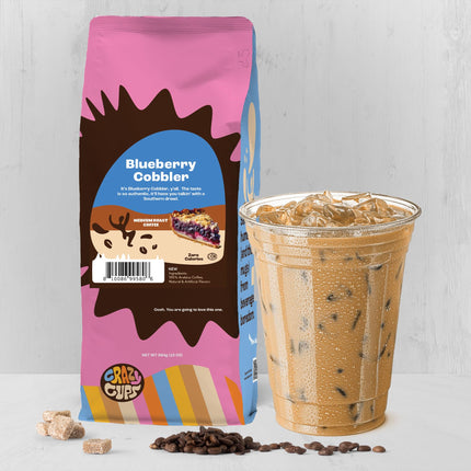 Buy Crazy Cups Flavored Ground Blueberry Coffee, Blueberry Cobbler Coffee in 10 oz Bag, For Brewing Flavored Hot or Iced Coffee in India