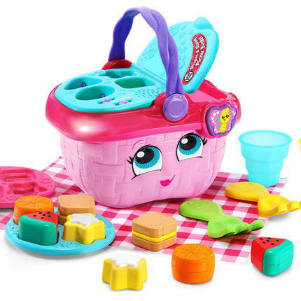 LeapFrog Shapes & Sharing Picnic Basket, Pink 6.22 x 8.66 x 6.69 inches