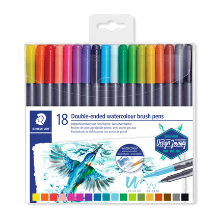 Buy Staedtler MARKERS WATERCOLOR MARSGRAPHIC DUAL TIP SET OF 18 in India India