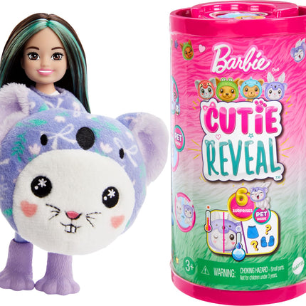 Barbie Cutie Reveal Chelsea Doll & Accessories, Animal Plush Costume & 6 Surprises Including Color Change, Bunny as Koala