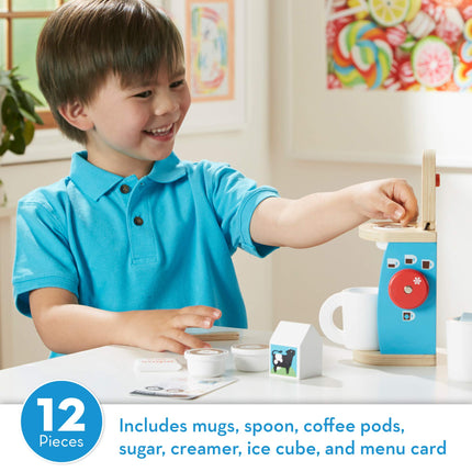 Buy Melissa & Doug 11-Piece Coffee Set, Multi - Pretend Play Kitchen Accessories Kids Coffee Maker Play Set For Girls And Boys in India