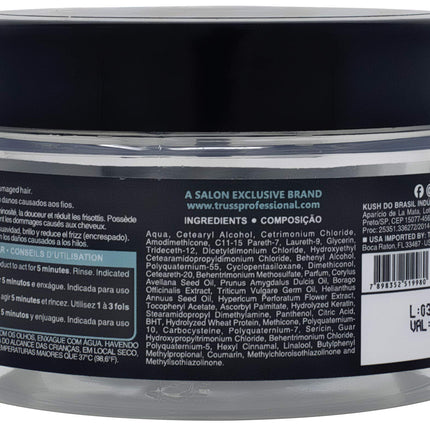 TRUSS Professional Miracle Mask - Hydrating Hair Mask + Full Protein Hair Treatment for Frizz Control, Deep Moisture and Damage Repair - Detangle + Protect with Natural Proteins + Keratin (8.8 oz)