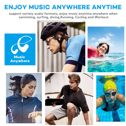 Buy MTYBBYH Waterproof Headphones for Swimming,IPX8 Waterproof 8GB MP3 Player Sports Swimming Headphones in India.