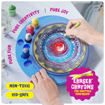 Paint Spin Art Machine Kit for Kids - Arts & Crafts for Boys & Girls Ages - Art Craft Set Easter Gifts for 6-9 Year Old Boy, Girl- Cool Painting Spinner Toys Kits Sets - Birthday Gift Ideas 6 7 8 9