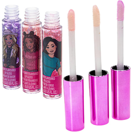 Buy Townley Girl Barbie Movie 7 Piece Vegan Plant Based Party Favor Lip Gloss Makeup Set for Girls Kids in India