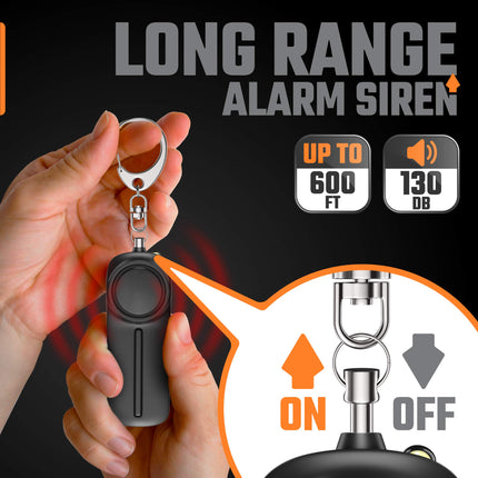 Buy Personal Alarm Keychain for Women Self Defense - Loud Safety Whistle Alert Device with LED Light in India.