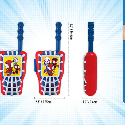 eKids Spidey and His Amazing Friends Toy Walkie Talkies for Kids, Indoor and Outdoor Toys for Kids and Fans of Spiderman Toys for Boys