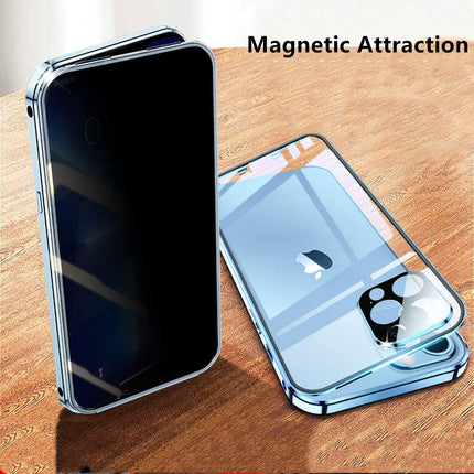 buy Anti Peeping Case for iPhone 13 Pro Max, Jonwelsy 360 Degree Front and Back Privacy Tempered Glass in India